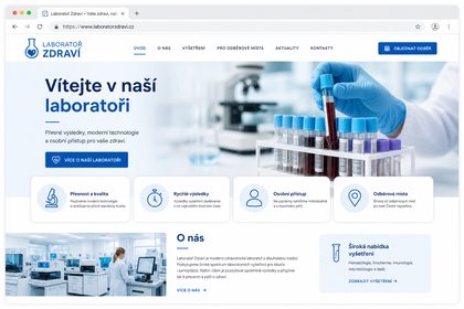 Náhled webu Laboratoř Zdraví
