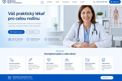 Náhled webu Ordinace MUDr. Procházkové