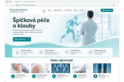 Náhled webu Ortopedie Svoboda – MUDr. Jan Svoboda